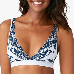 NWT Wacoal Women's Instant Icon Bralette, Arctic Ice/Titan XXL